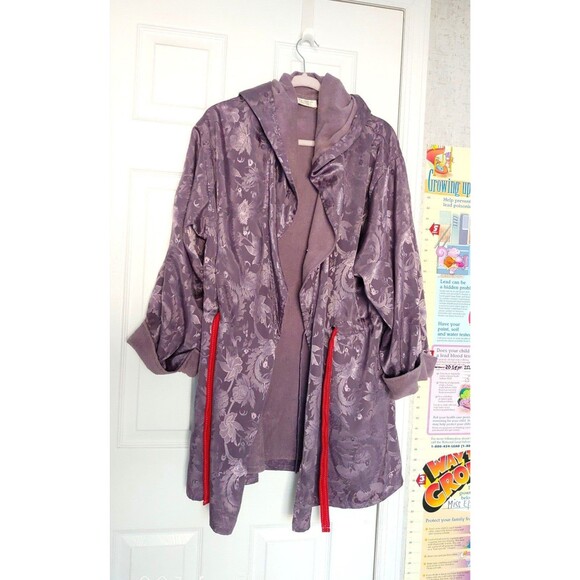 Vintage 80s Victoria's Secret Night Robe M/L Made in Hong Kong - Picture 2 of 11